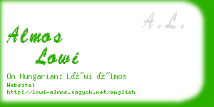 almos lowi business card